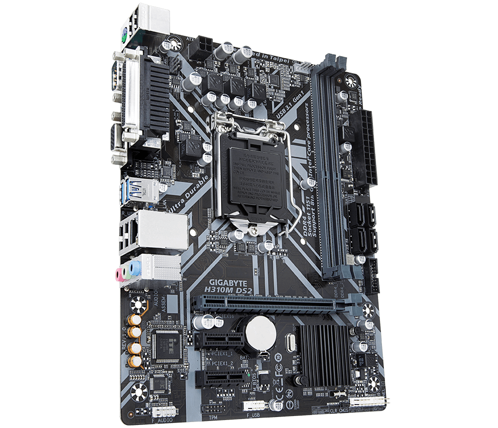 Gigabyte H310M DS2 Intel H310 Ultra Durable Motherboard