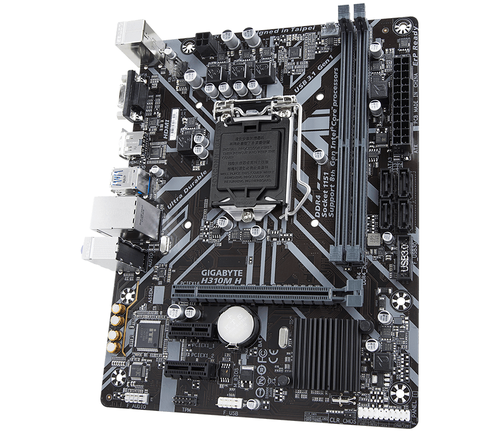 Gigabyte H310M H Intel H310 Ultra Durable Motherboard