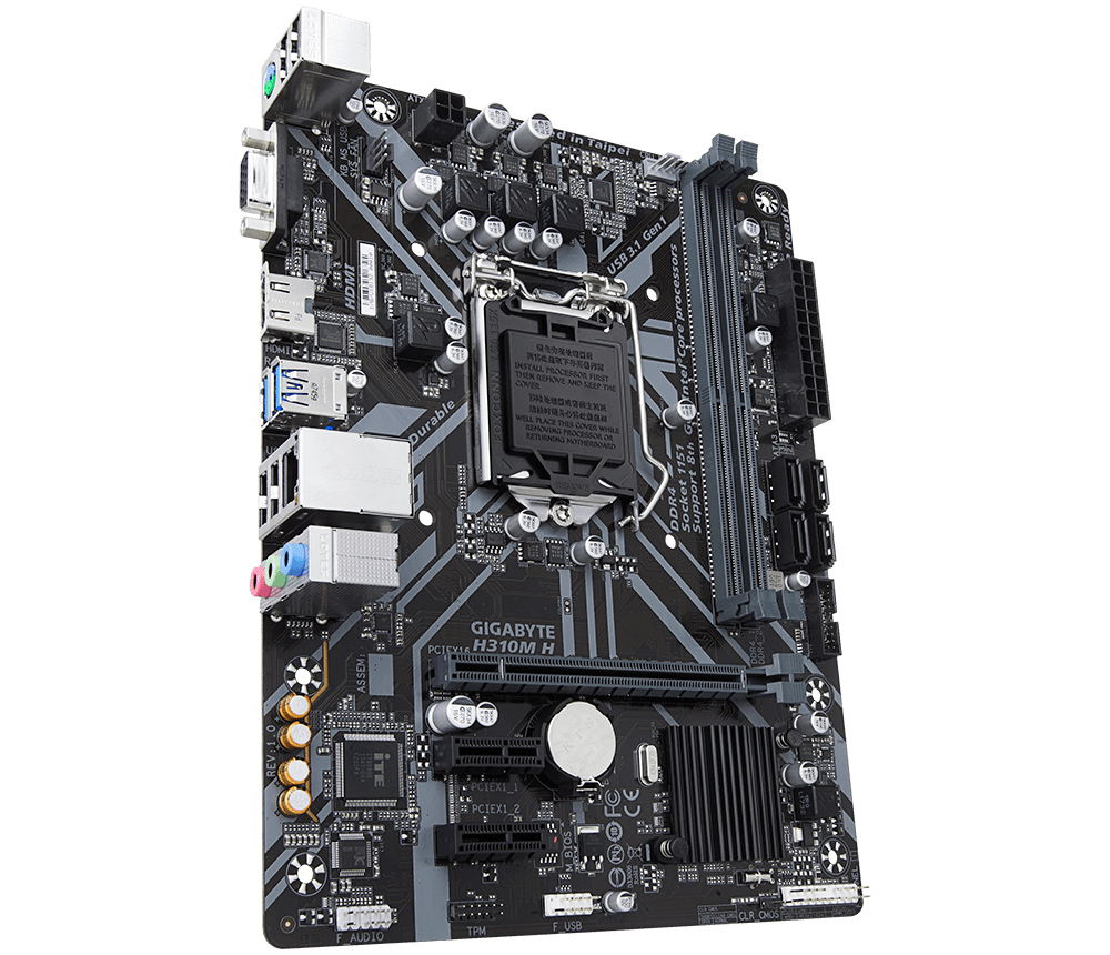 Gigabyte H310M H Intel H310 Ultra Durable Motherboard