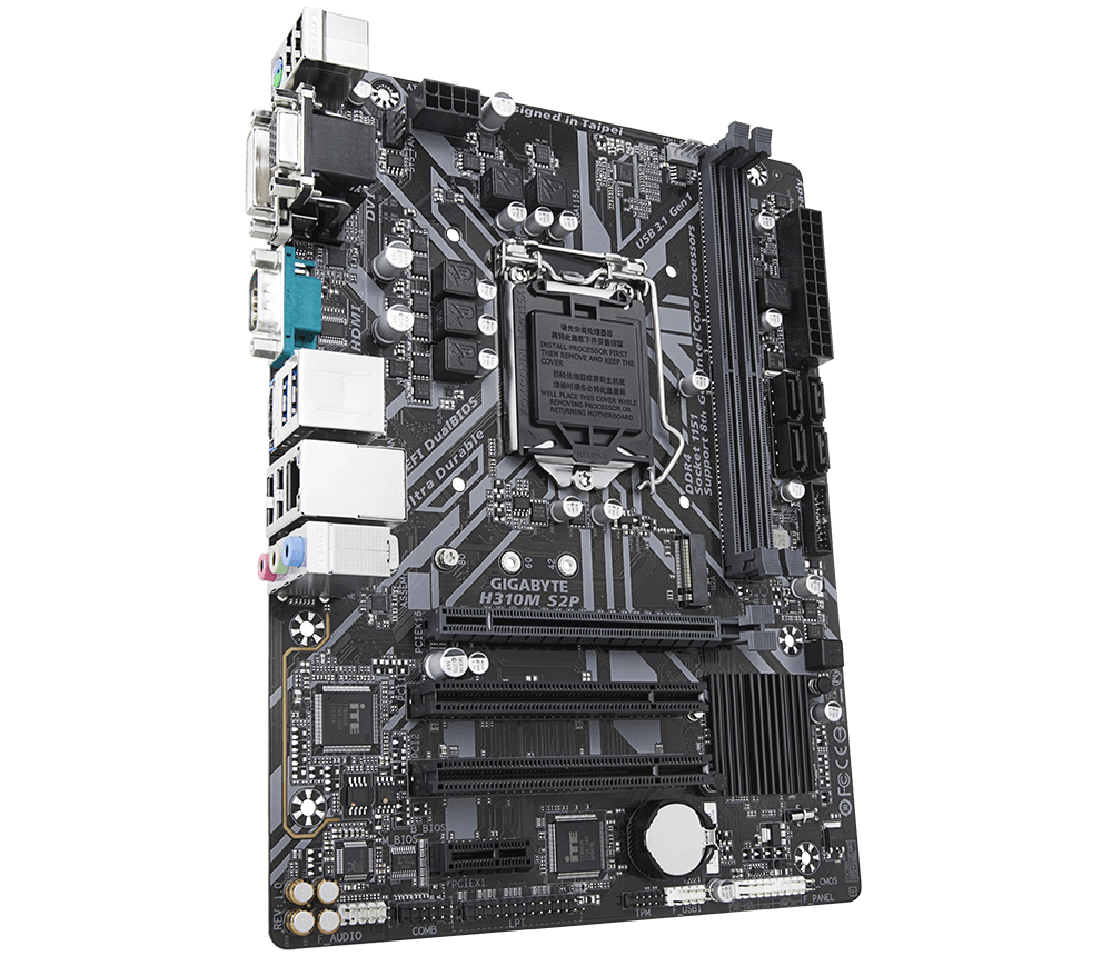 Gigabyte H310M S2P Intel H310 Ultra Durable Motherboard