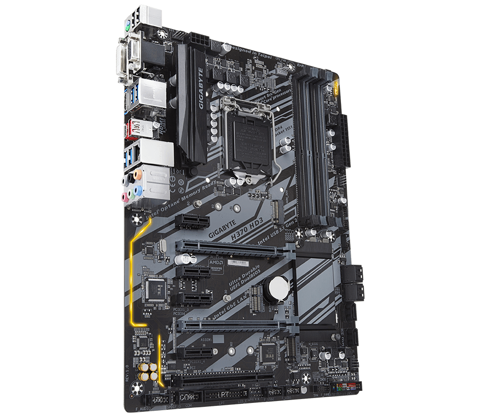 Gigabyte H370 HD3 Intel H370 Ultra Durable Motherboard