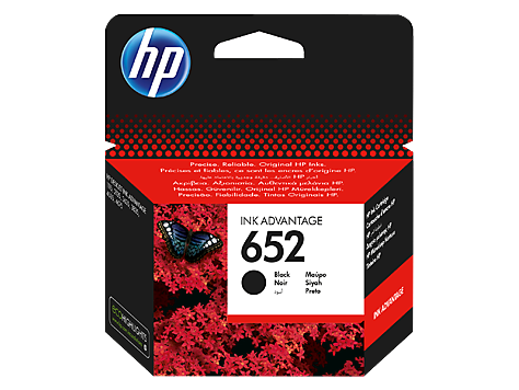 HP 652 Black Original Ink Advantage Cartridge