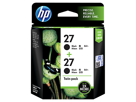 HP Ink CC621AA 27 Twin Pack Black