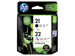 HP Ink CC630AA 21 Black/22 Tri-color Combo Pack
