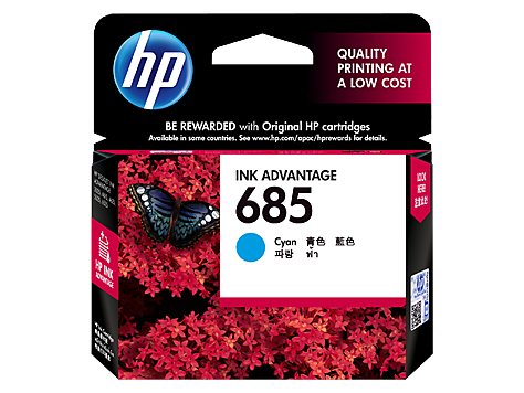 HP Ink CZ122AA 685 Cyan