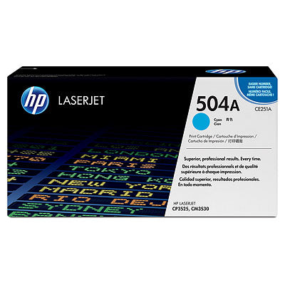 HP Toner CE251A 504 Cyan