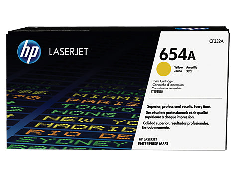 HP Toner CF332A #654 Yellow