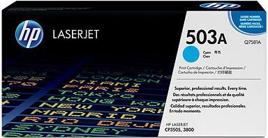 HP Toner Q7581A 503A Cyan