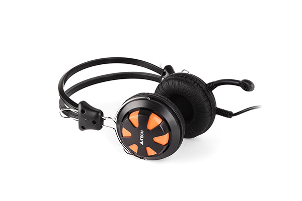 A4Tech ComfortFit Stereo Headset HS-28 - Orange/Black