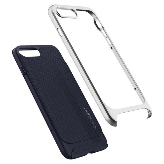Buy Spigen iPhone 8 Plus Case Neo Hybrid Herringbone - Satin Silver from Vmart in Pakistan