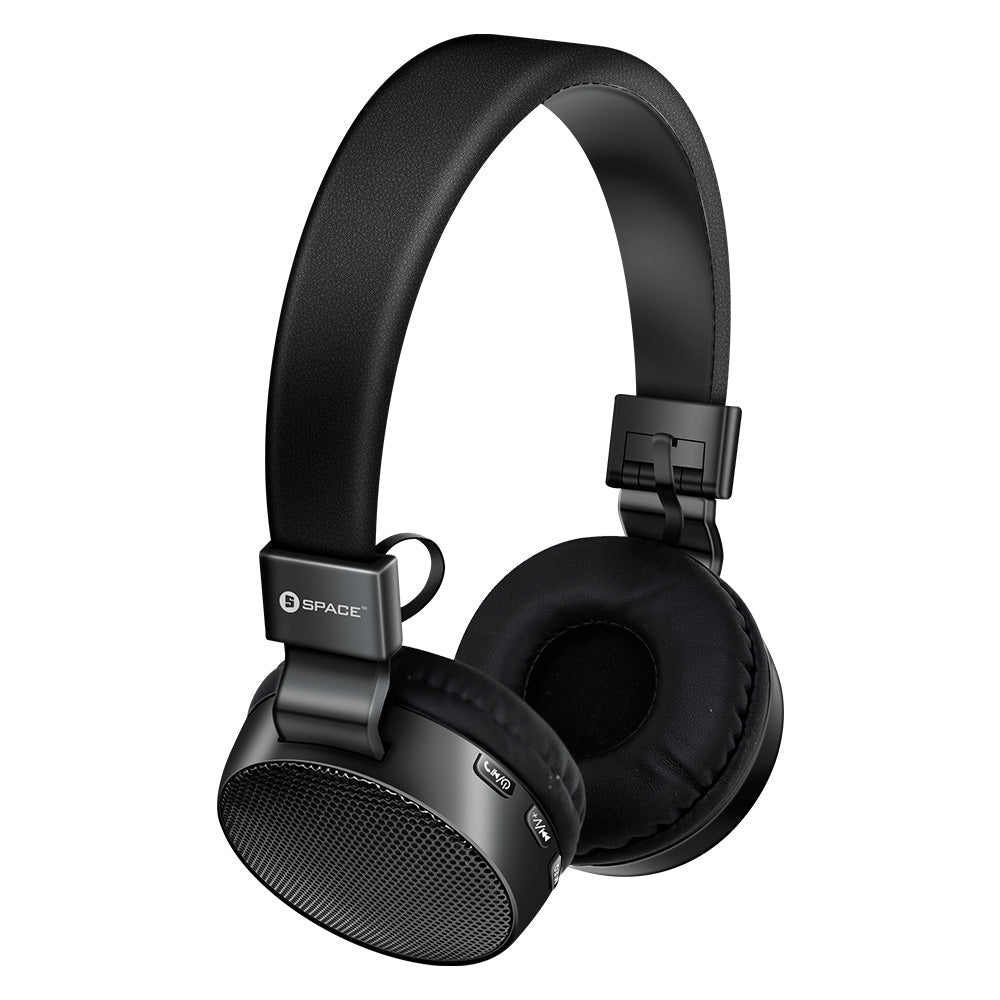 Space JAM HD Wireless with Mic Headphones JM-610 - Black