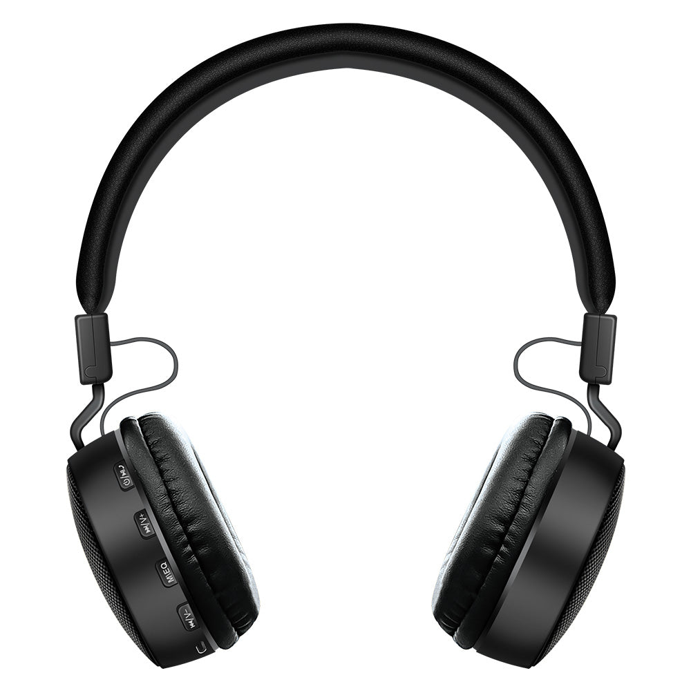 Space JAM HD Wireless with Mic Headphones JM-610 - Black