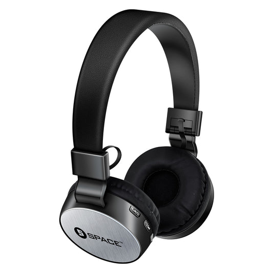 Buy Space JAM HD Wireless with Mic Headphones JM-611 - Black from Vmart in Pakistan