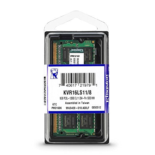 Kingston KVR16LS11/8 1600MHz DDR3L Non-ECC 1.35V CL11 SODIMM RAM - 8GB