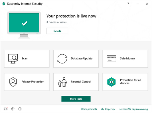 Buy Kaspersky Internet Security 2 Devices - 2019 Retail Pack from Vmart in Pakistan