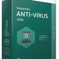 Kaspersky Antivirus 2016 2PCS box pack with DVD