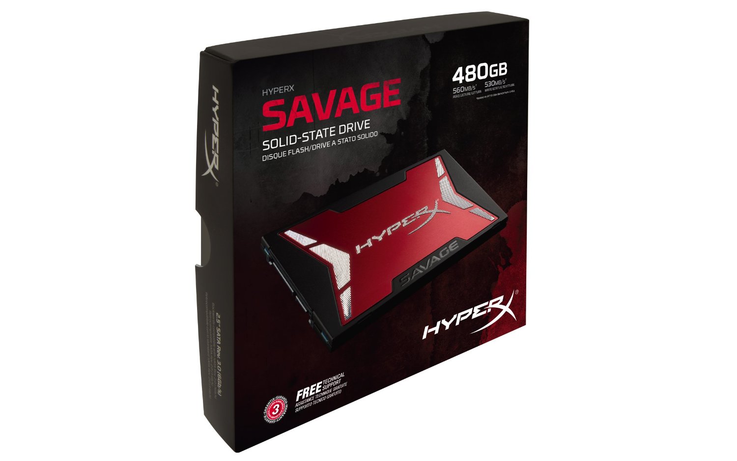 Buy Kingston 480GB HYPERX SAVAGE SSD SATA3 2.5 7mm from Vmart in Pakistan