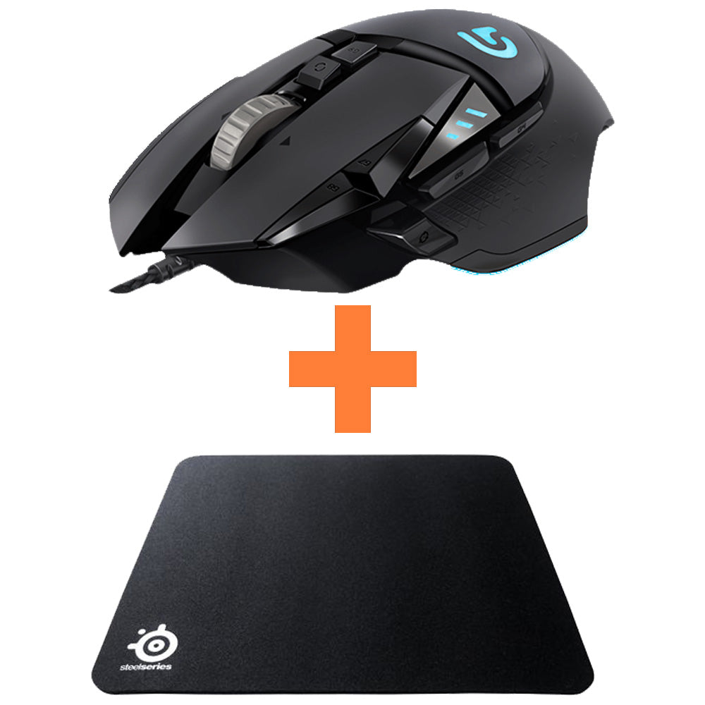 Logitech Bundle 1 (G502 Mouse + Qck Mass Mouse Pad)