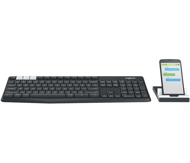 Logitech K375s Multi-Device Wirelss Keyboard and Stand Combo