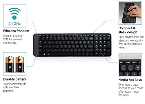 Logitech MK215 Wireless Keyboard and Mouse Combo