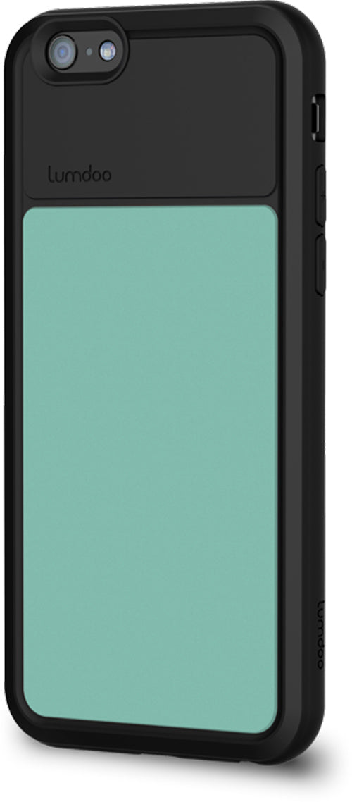 Buy Lumdoo Duo Cover for iPhone 6 with Original Night Glow Effect + Lumdoo Light Pen (Black/Pastle Blue) from Vmart in Pakistan