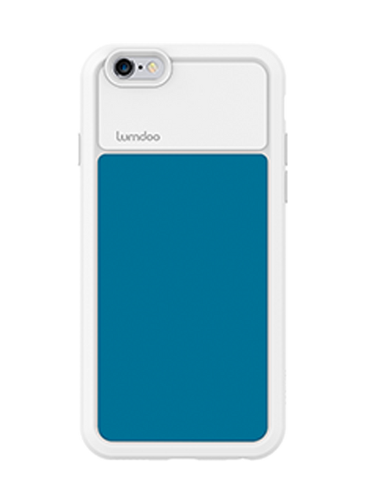 Buy Lumdoo Duo Cover for iPhone 6 with Original Night Glow Effect + Lumdoo Light Pen (White/Blue) from Vmart in Pakistan
