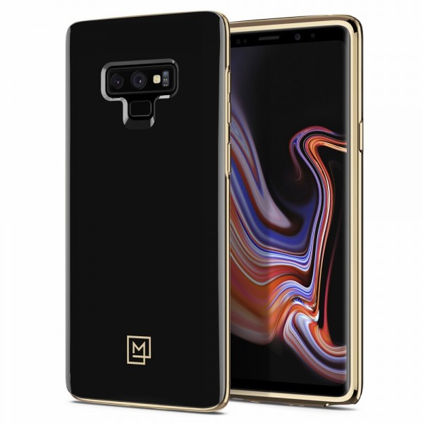 Spigen Samsung Galaxy Note 9 Case La Manon ÉTUI - Gold Black