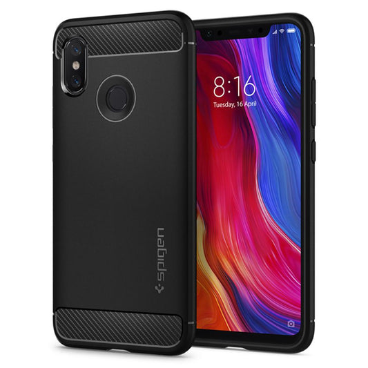 Buy Spigen Xiaomi Mi 8 Case Rugged Armor - Black from Vmart in Pakistan