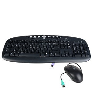 Buy Logitech Internet Pro PS2 Multimedia Keyboard &amp; Mouse Kit from Vmart in Pakistan