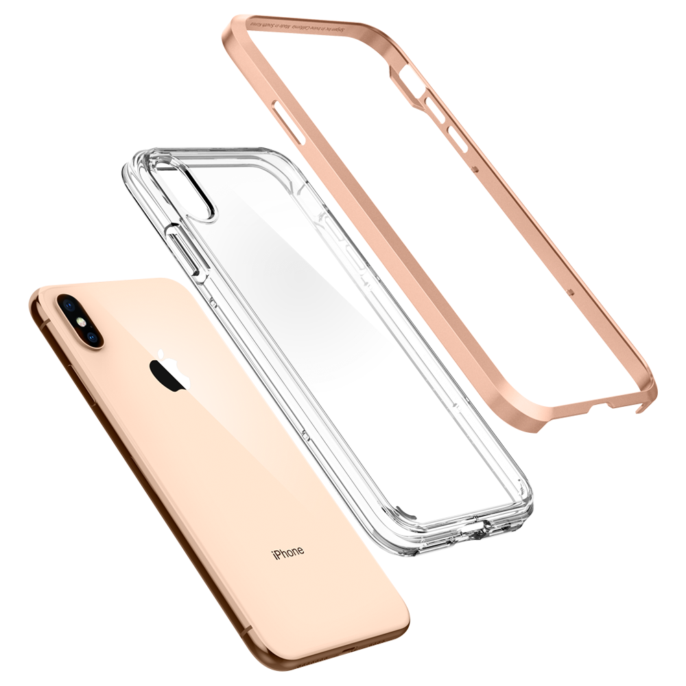 Spigen iPhone XS Max Case Neo Hybrid Crystal - Blush Gold