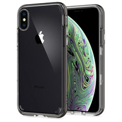 Spigen iPhone XS Case Neo Hybrid Crystal - Gunmetal