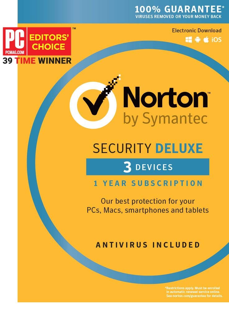 Norton Security Deluxe DVD Retail Pack - 3 Devices