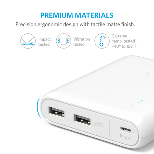 Buy Anker PowerCore 13000mAh Power Bank - White from Vmart in Pakistan