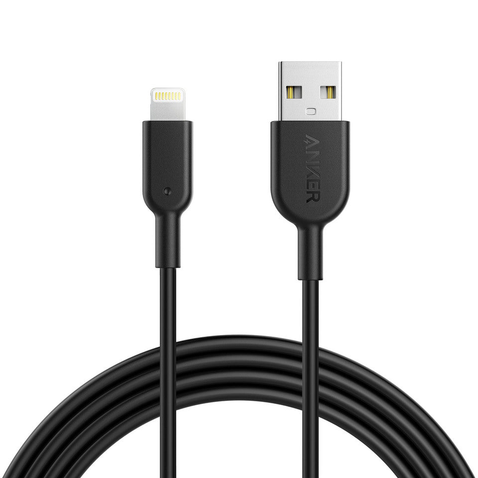 Anker PowerLine II Lightning Cable 6ft - Black