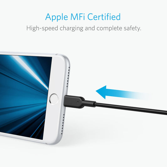Buy Anker PowerLine II Lightning Cable 6ft - Black from Vmart in Pakistan