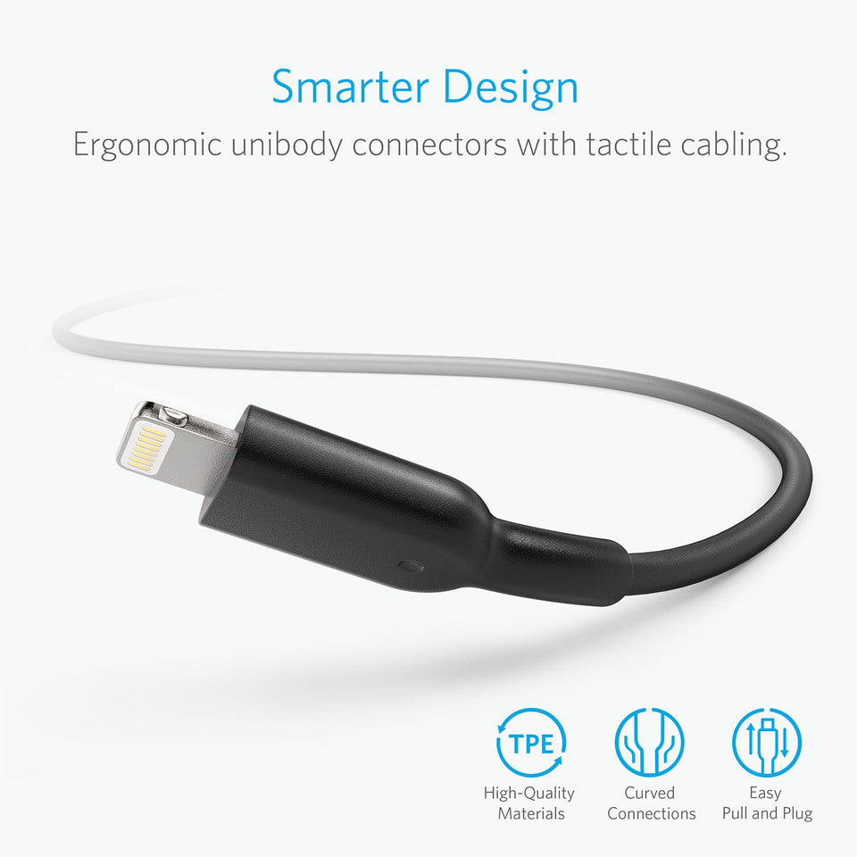 Anker PowerLine II Lightning Cable 6ft - Black