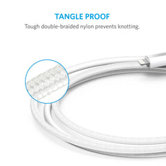 Anker PowerLine+ 3ft Lightning Cable - White