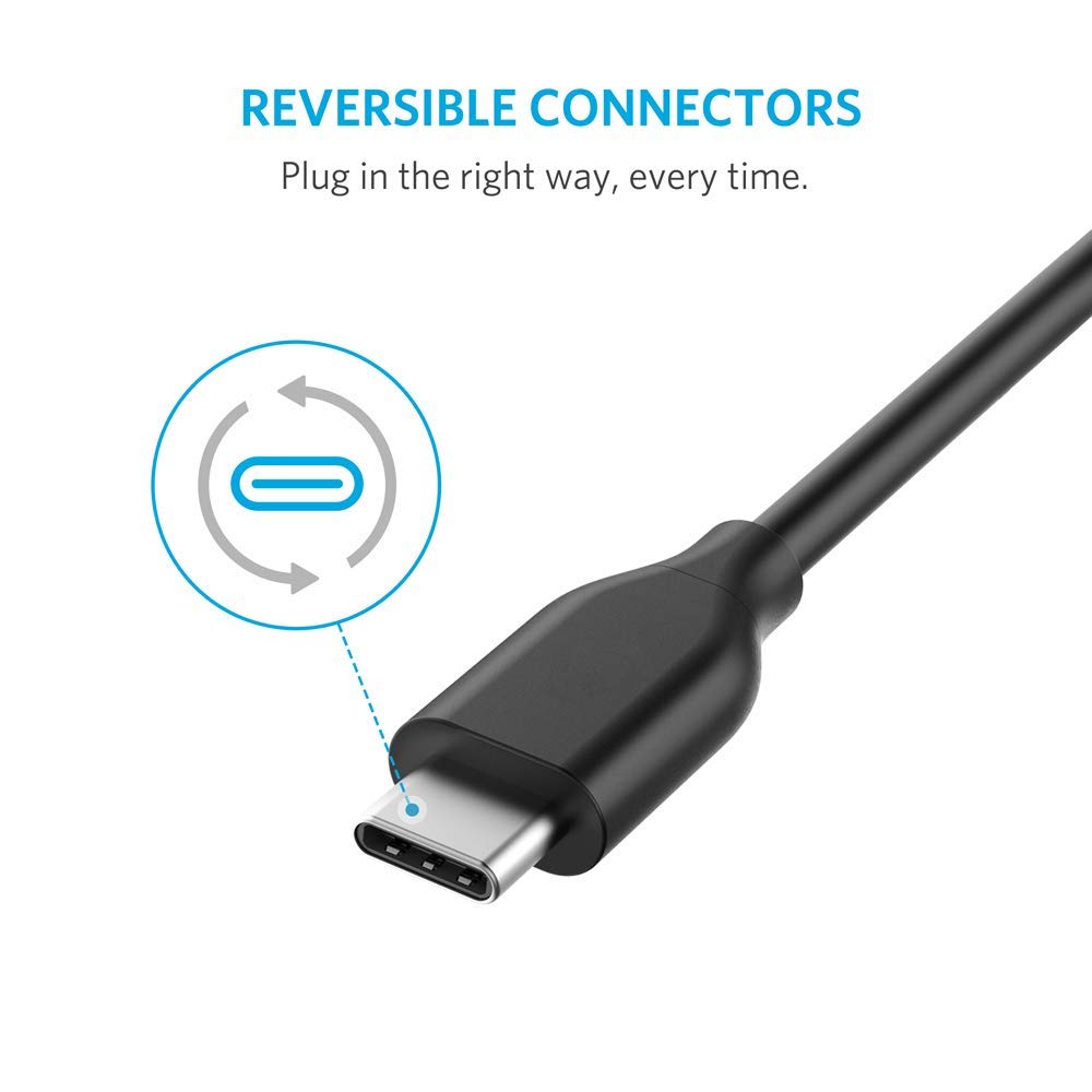 Anker Powerline USB-C to USB 3.0 3ft Cable - Black