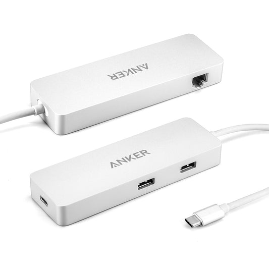 Buy Anker Premium USB-C Hub with Ethernet and Power Delivery - Silver from Vmart in Pakistan