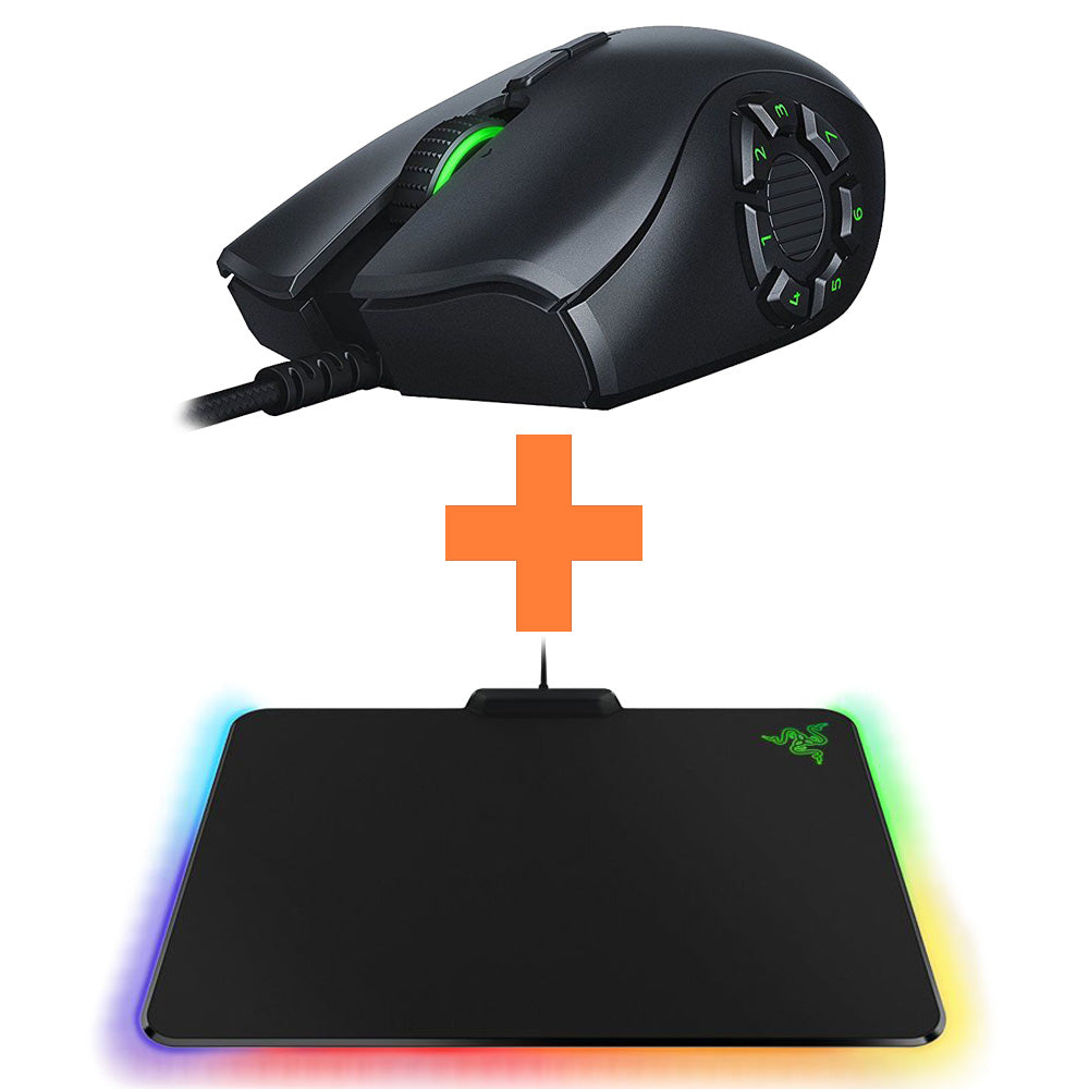 Razer Bundle 3 (Naga Trinity Mouse + Firefly Hard Edition Mouse Mat)