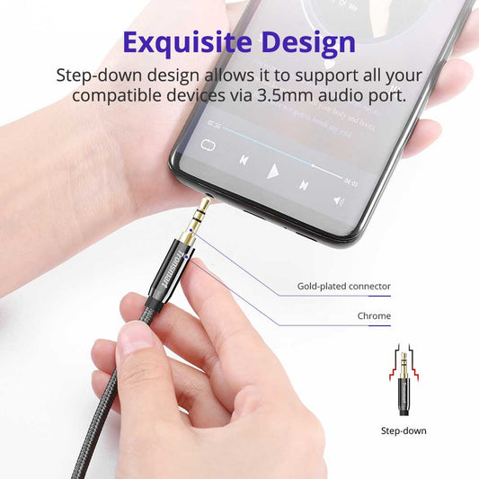 Buy Tronsmart S3C01 3.5mm Male to Male Premium AUX Audio Cable 4ft / 1.2m from Vmart in Pakistan