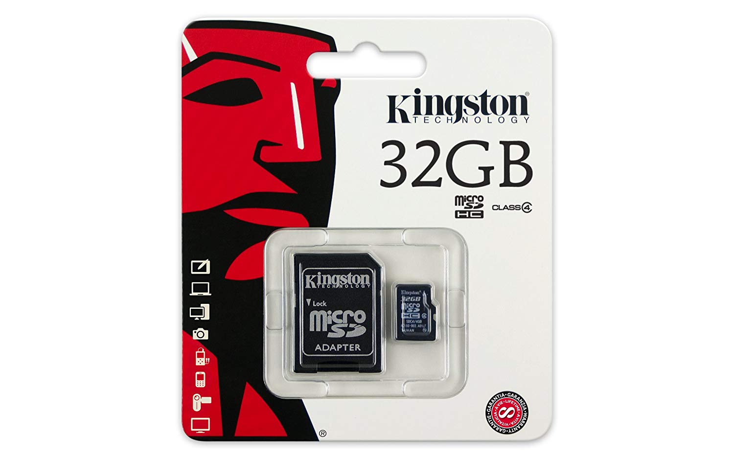 Kingston MicroSDHC Class 4 Memory Card - 32GB