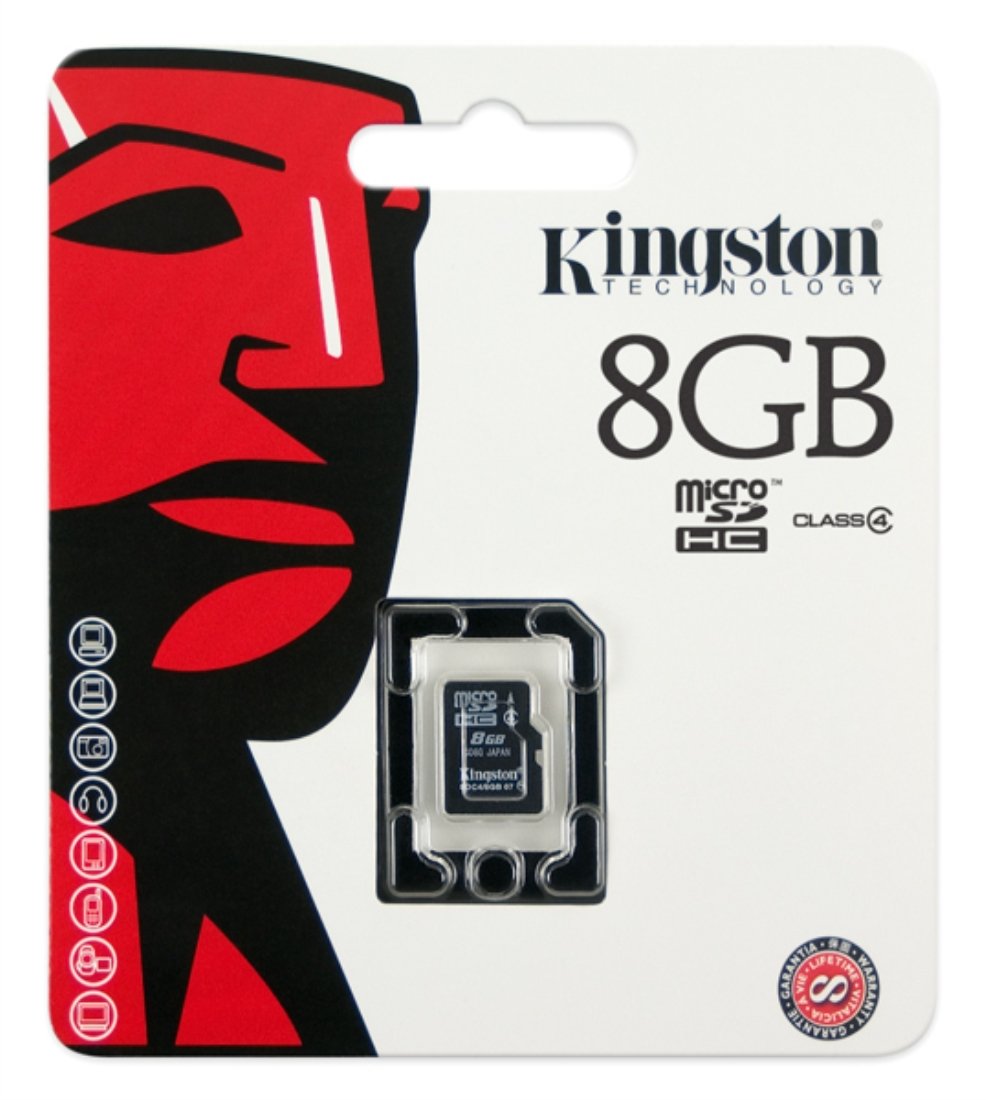 Kingston MicroSDHC Class 4 Memory Card - 8GB