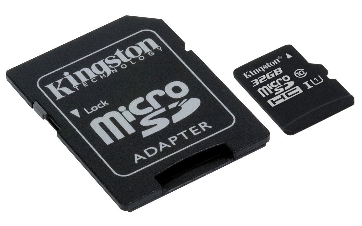 Kingston SDCS Canvas Select Class10 microSD Memory Card - 32GB With Adapter