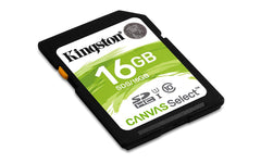 Kingston SDS Canvas Select Class10 UHS-I Memory Card - 16GB