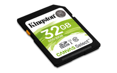 Kingston SDS Canvas Select Class10 UHS-I Memory Card - 32GB