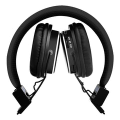 Space SOLO Plus Wireless with Mic On Ear Headphones - Black