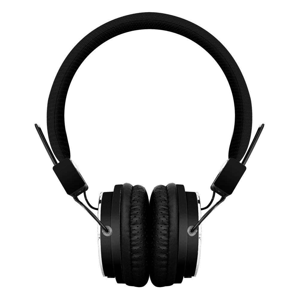 Space Solo On-Ear In-Line Mic Wired Headphones - Black