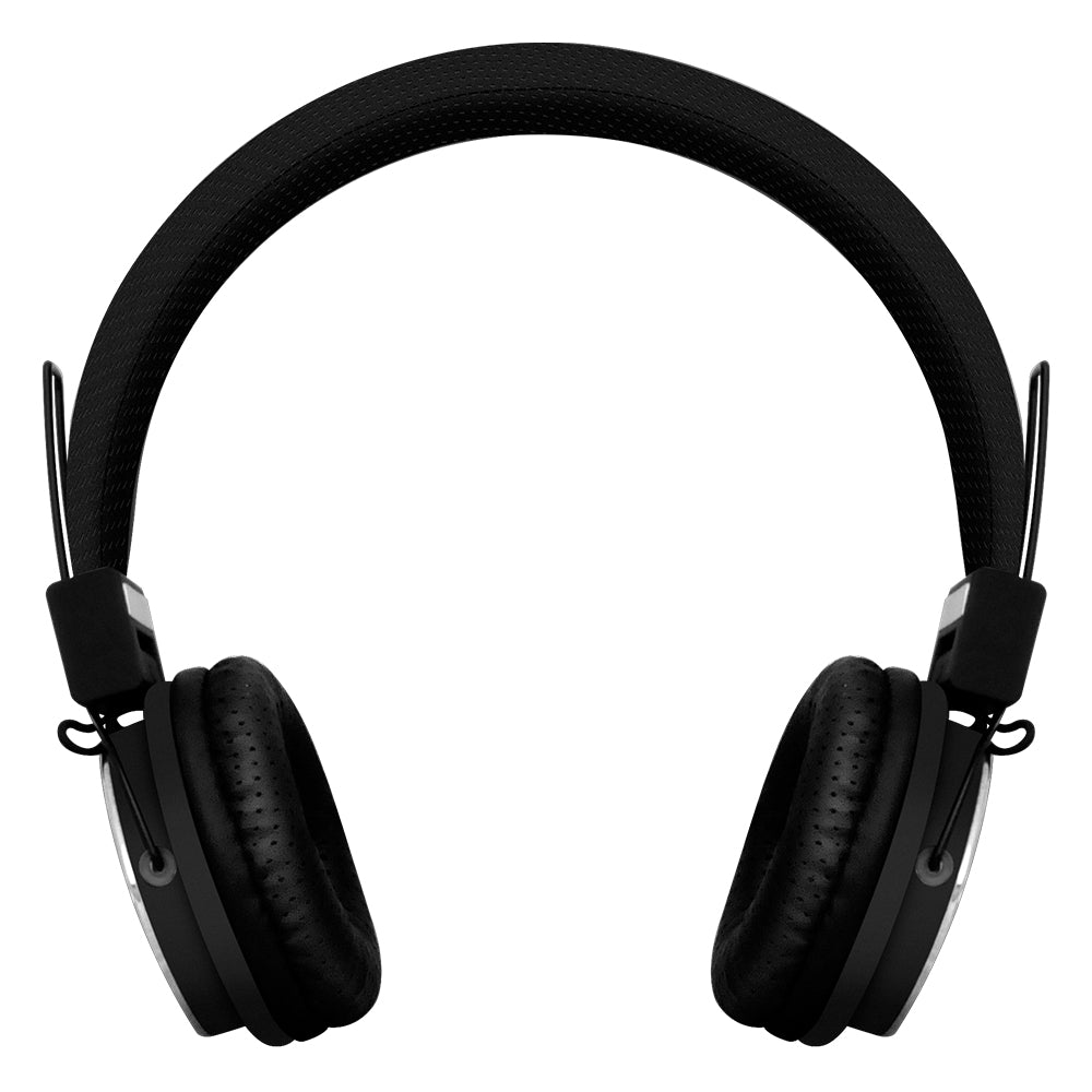 Space Solo On-Ear In-Line Mic Wired Headphones - Black