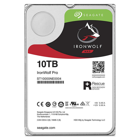Buy Seagate Iron Wolf Pro NAS 7200RPM 256MB Cache 3.5 Internal Hard Drive - 10TB from Vmart in Pakistan